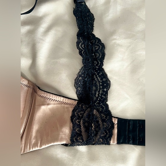 BOUX AVENUE Black & Gold Super PushUp Plunge Bra UK 34G - Picture 7 of 7